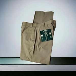 Lauren Ralph Lauren New Pants Classic Fit UltraFlex Machine Wash Stretch Waist